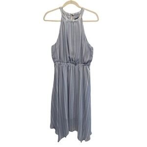 BCBG‎ Paris Blue Striped Halter Dress M